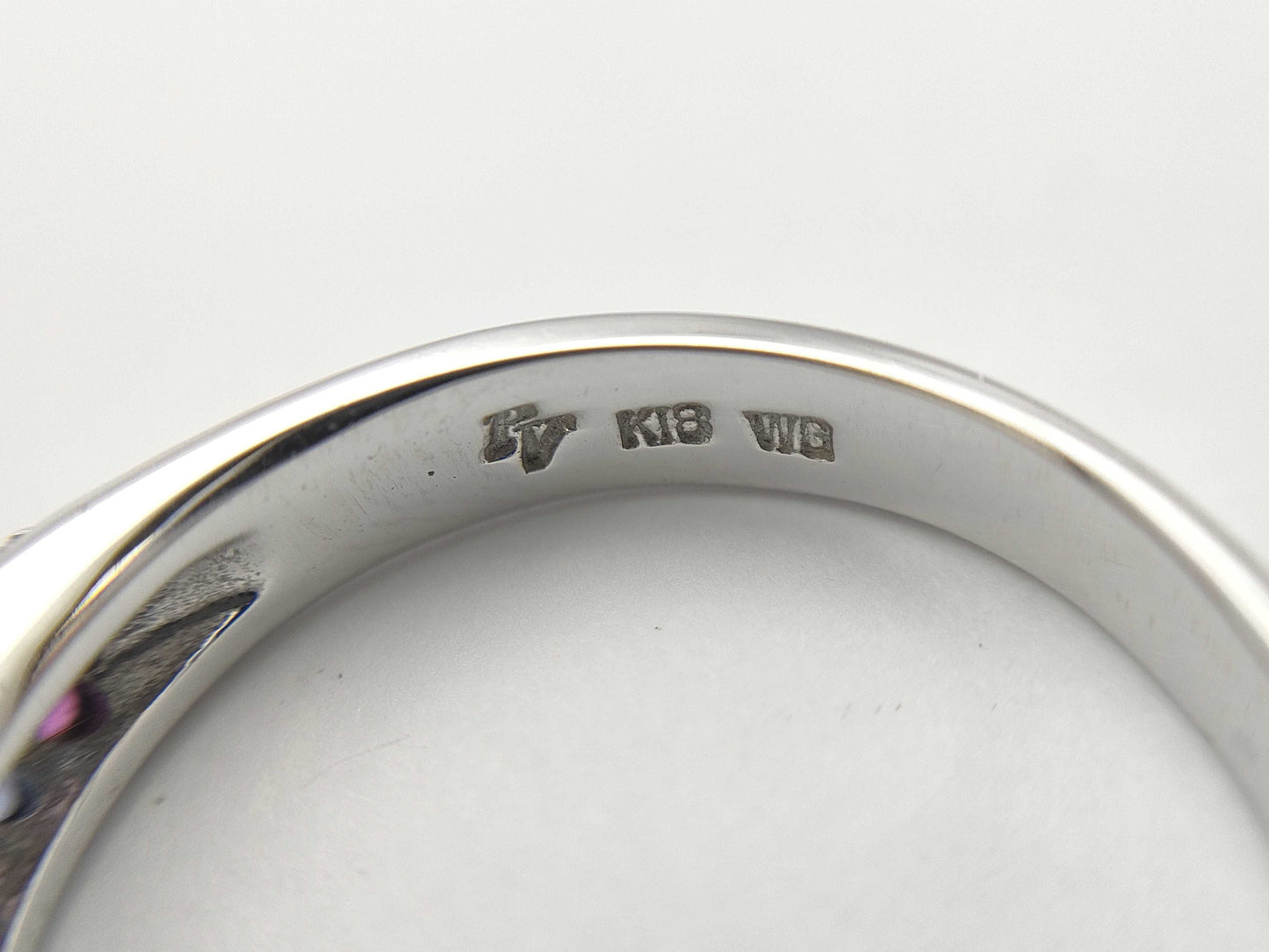 Ponte Vecchio S0.37ct D0.10ct K18WG 3.9g Ring