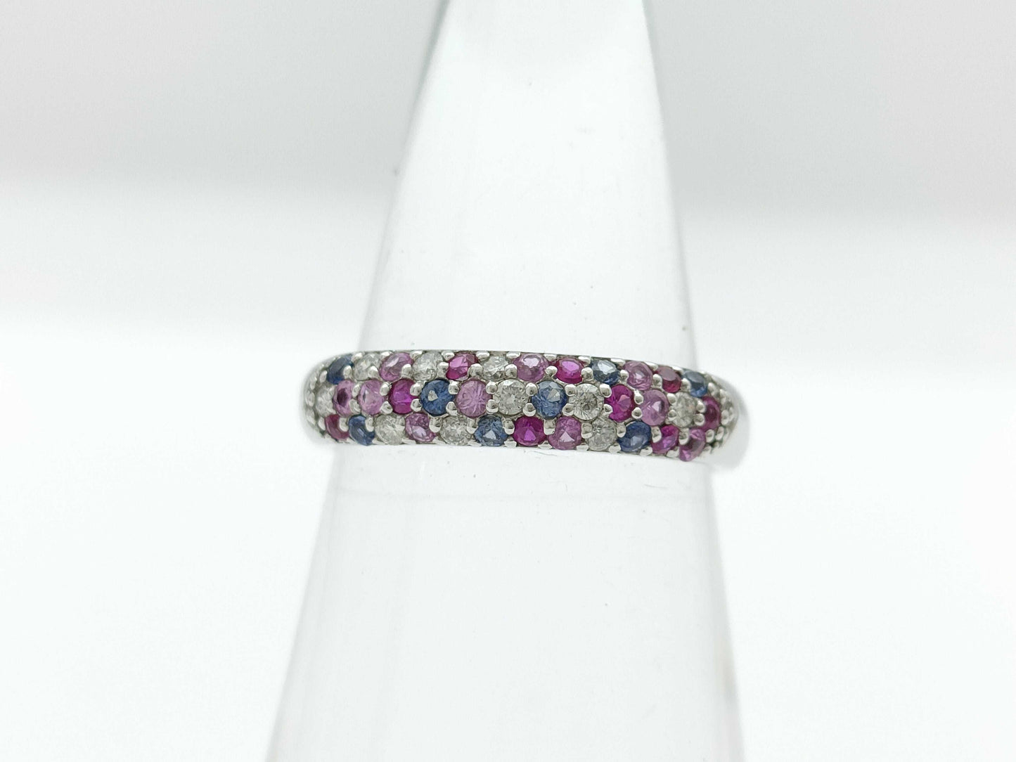 Ponte Vecchio S0.37ct D0.10ct K18WG 3.9g Ring