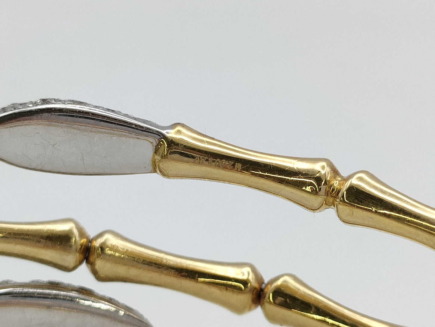 CHIMENTO Bone Motif Diamond 750 14.6g Bracelet/Bangle