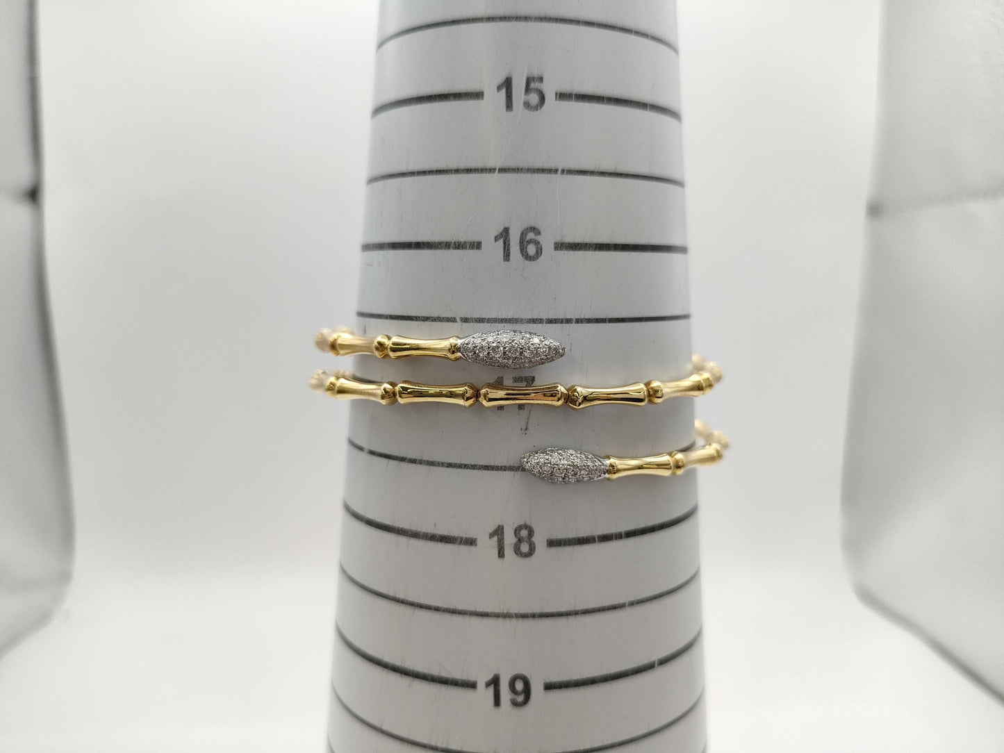 CHIMENTO Bone Motif Diamond 750 14.6g Bracelet/Bangle