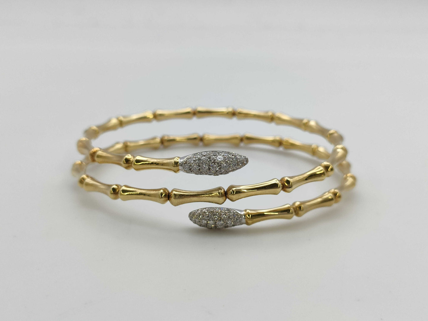CHIMENTO Bone Motif Diamond 750 14.6g Bracelet/Bangle