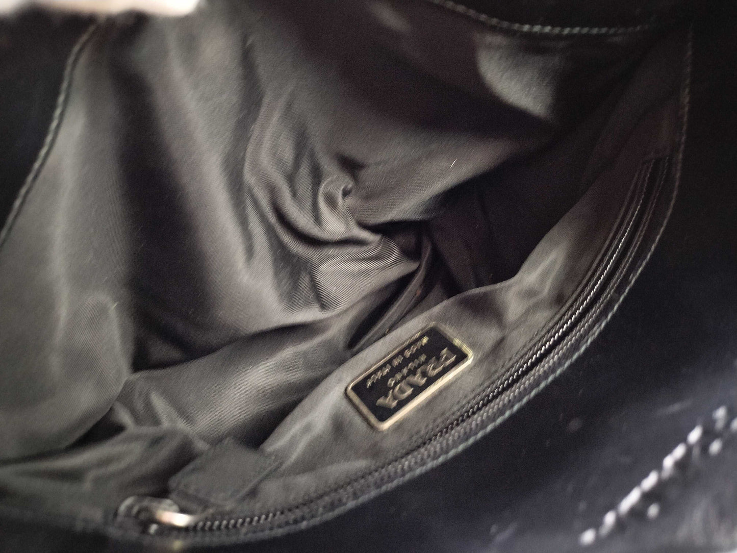 PRADA Nylon PRADA One-Shoulder Bag Nylon Black Shoulder Bag