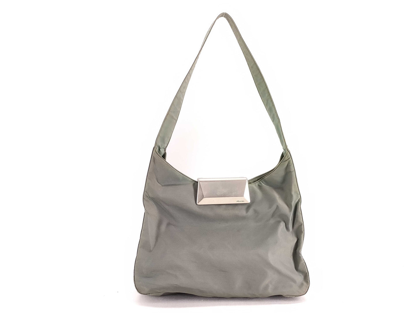PRADA Nylon Prada One-Shoulder Bag Nylon Khaki Shoulder Bag