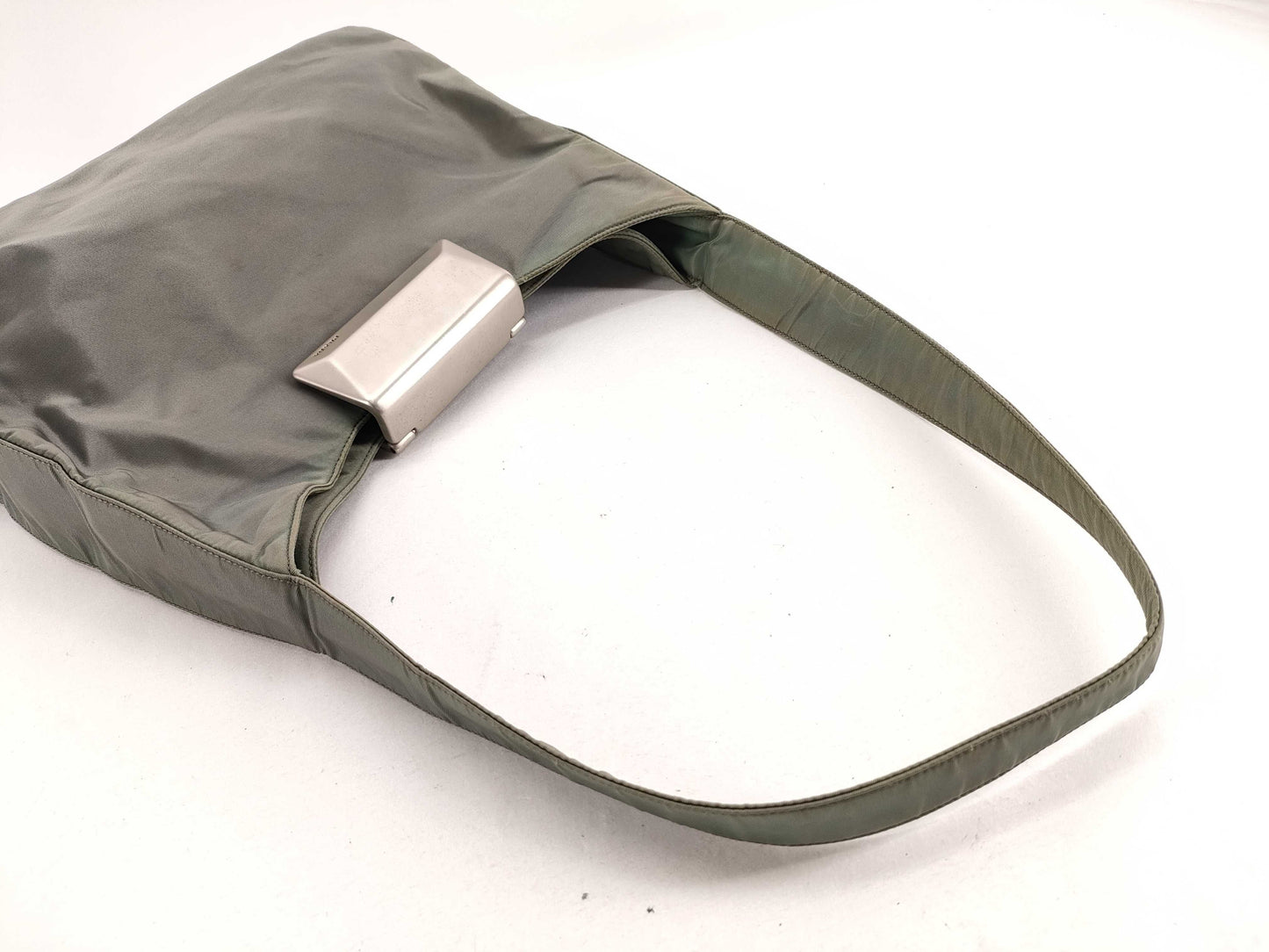 PRADA Nylon Prada One-Shoulder Bag Nylon Khaki Shoulder Bag
