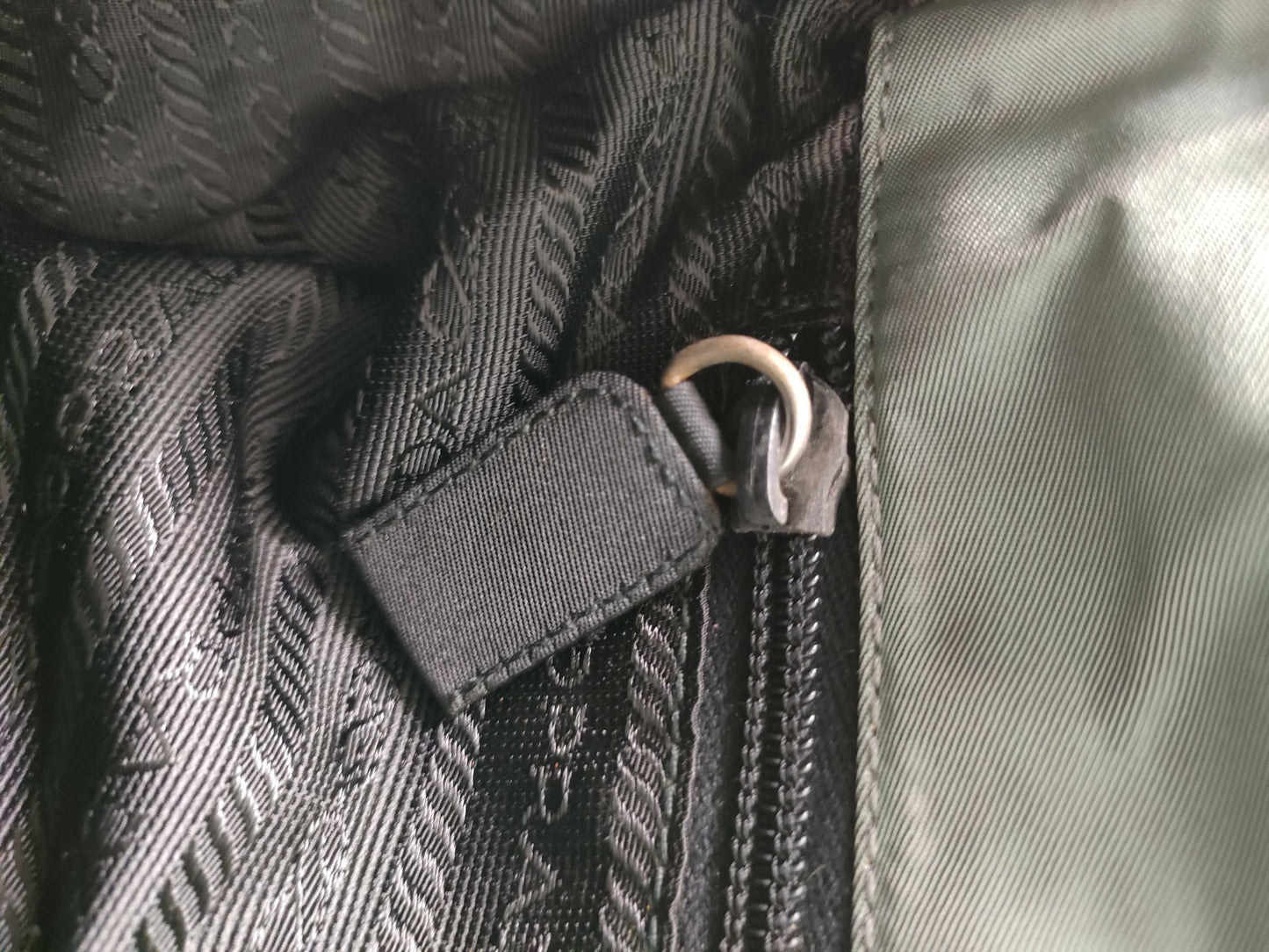 PRADA Nylon Prada One-Shoulder Bag Nylon Khaki Shoulder Bag