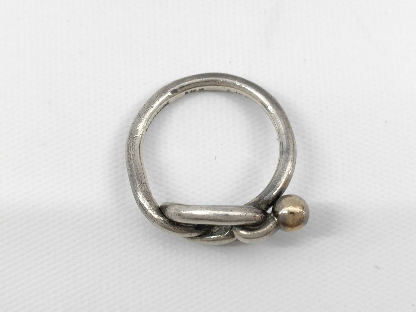 Tiffany & Co. TIFFANY & Co. Hook and Eye Ring 925/18K 2.86g Ring