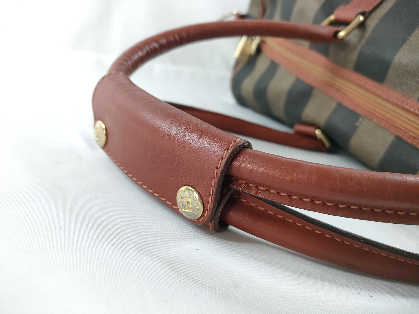 FENDI Pecan Boston Bag, Brown