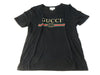 GUCCI GUCCI Logo Sherry T-shirt 440103 Size XL Black T-shirt