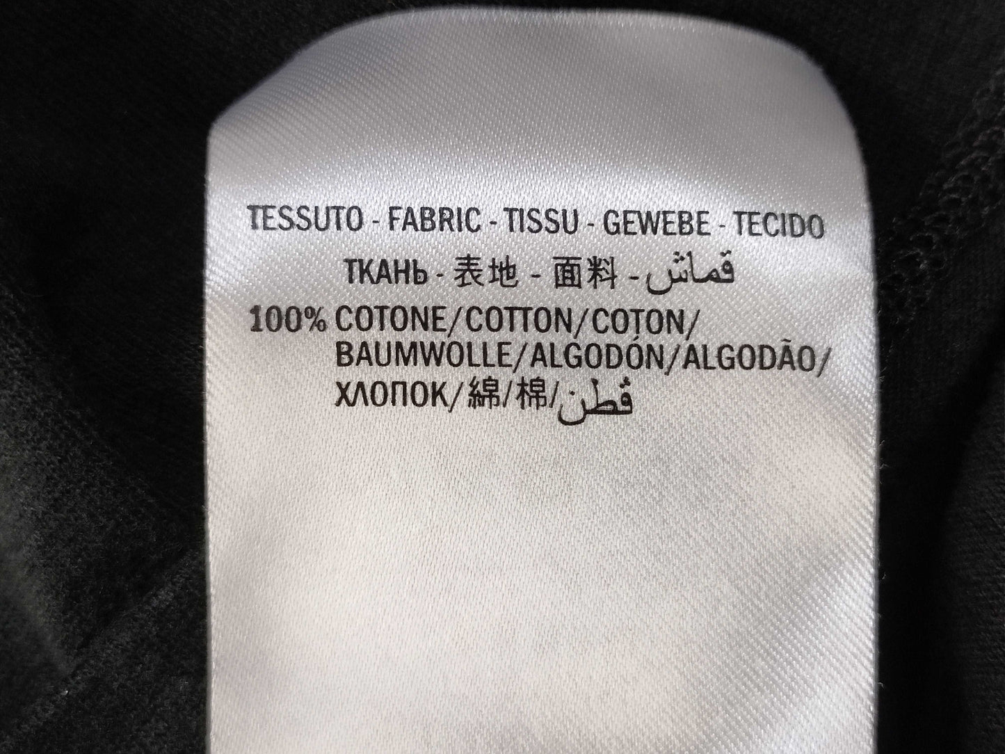 GUCCI GUCCI Logo Sherry T-shirt 440103 Size XL Black T-shirt
