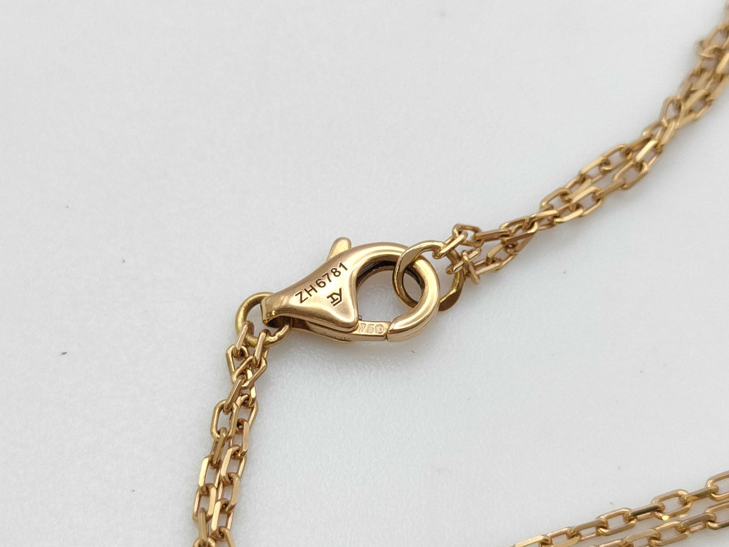 Cartier Love Three Hoop Ceramic Diamond Au750 7.4g Necklace