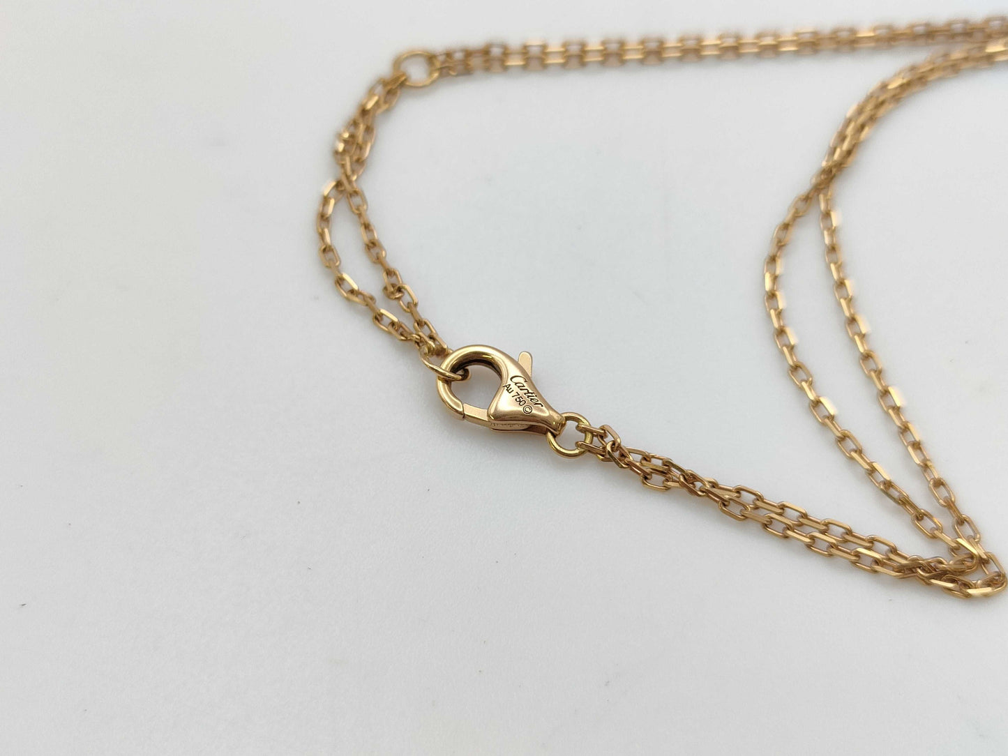 Cartier Love Three Hoop Ceramic Diamond Au750 7.4g Necklace