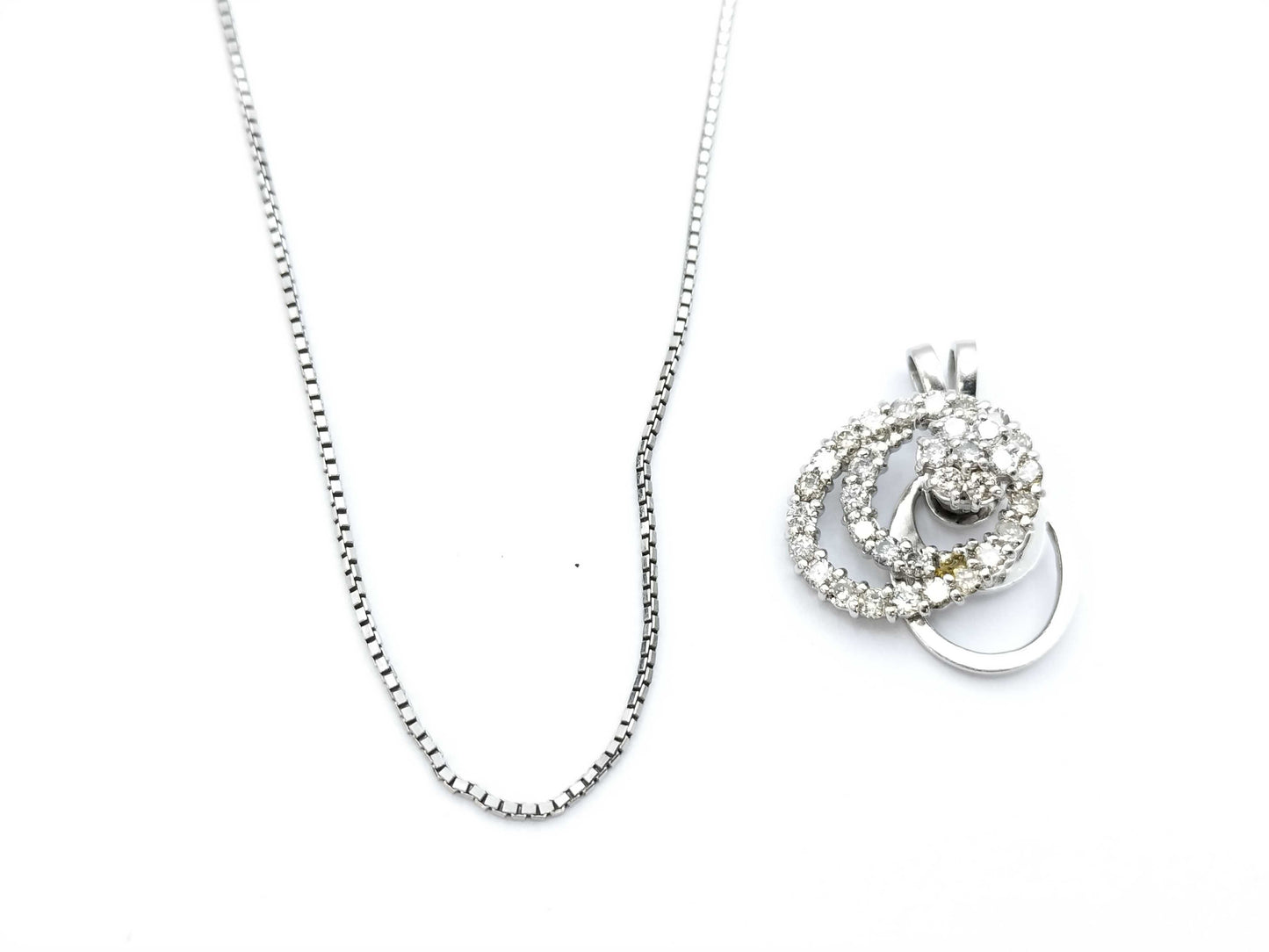 D1.00ct PT900/850 9.8g Necklace