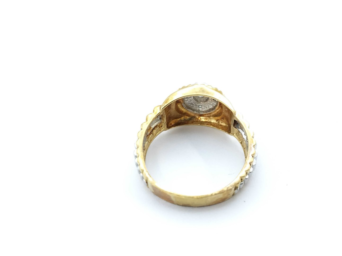Diamond K18/PT900 5.6g Ring