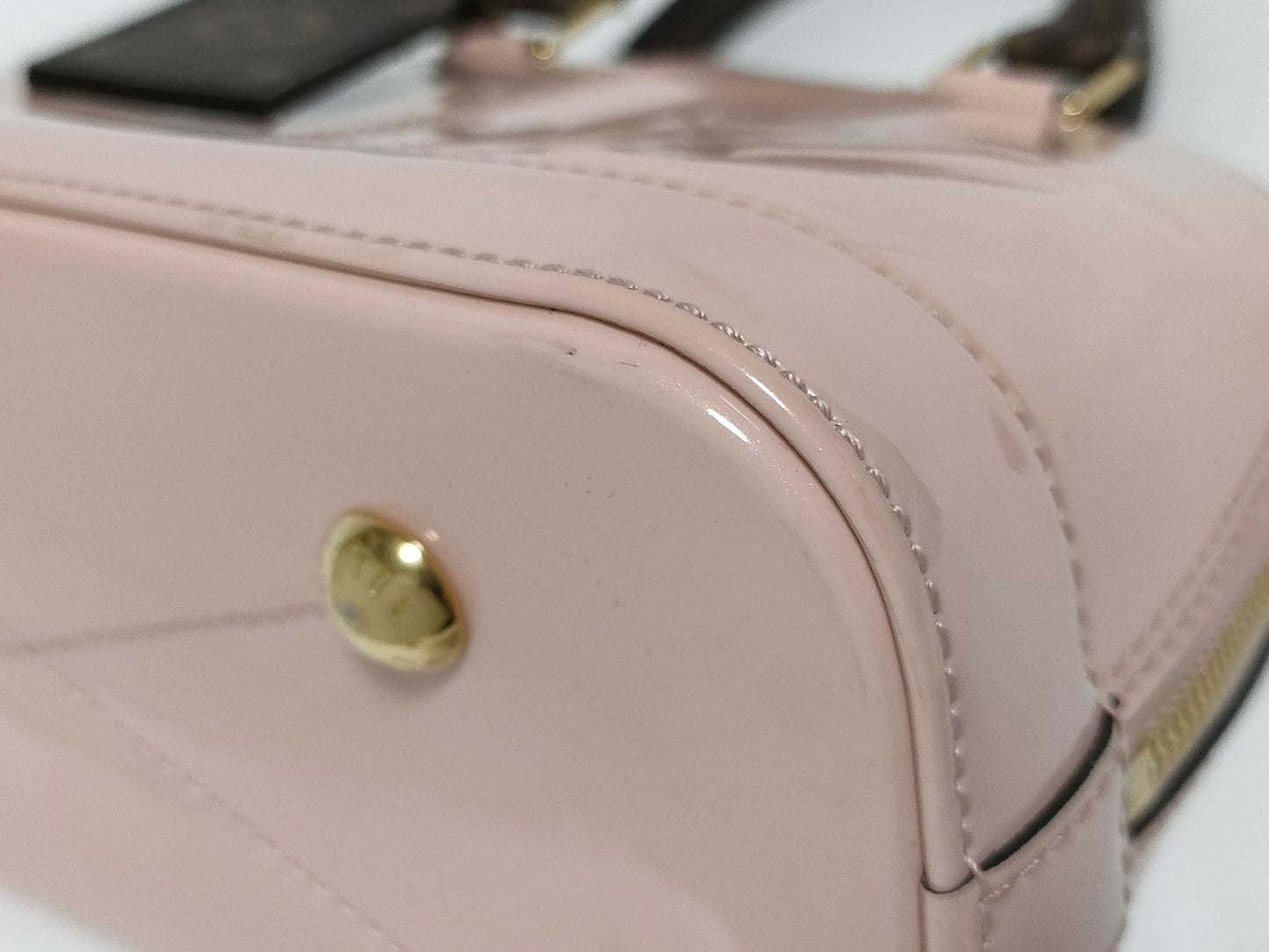 LOUIS VUITTON RFID Verified Vernis Louis Vuitton Monogram Vernis Alma BB 2-Way Handbag M51925 Handbag