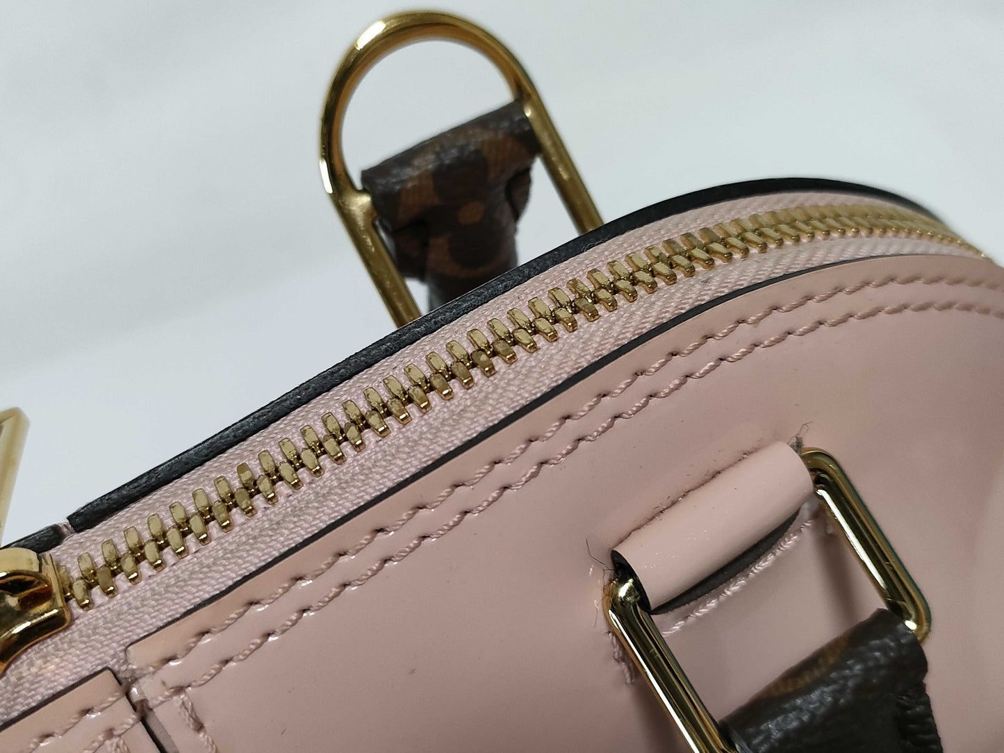 LOUIS VUITTON RFID Verified Vernis Louis Vuitton Monogram Vernis Alma BB 2-Way Handbag M51925 Handbag
