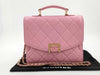 CHANEL Matelasse 2-Way Chain Shoulder Bag AS4184 Pink