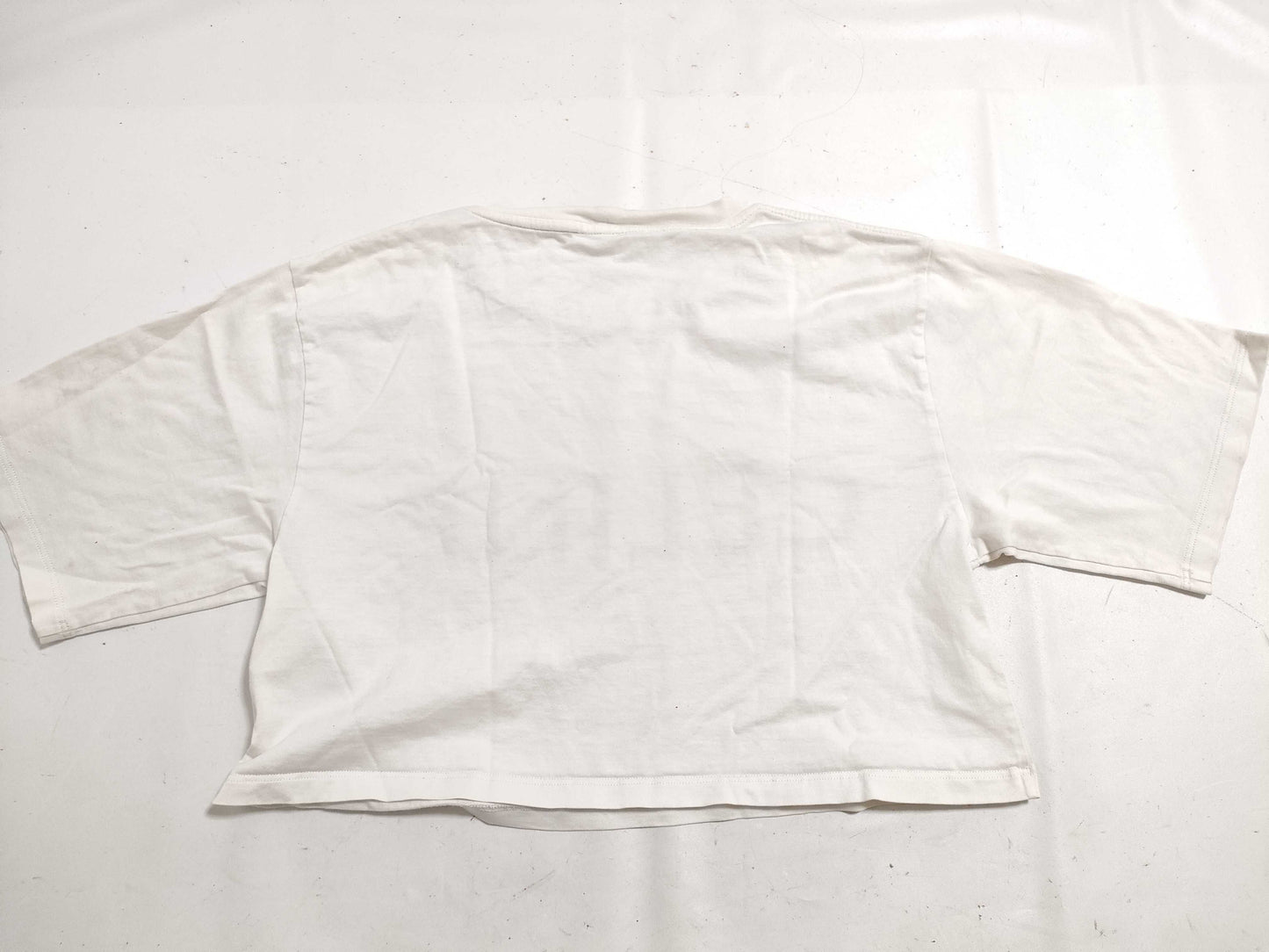 CELINE Logo Cropped T-Shirt White XS T-Shirt