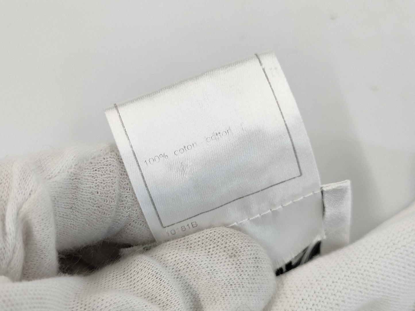 CHANEL 00S Logo Zip-Up Top P15733 White Size 38 Tops