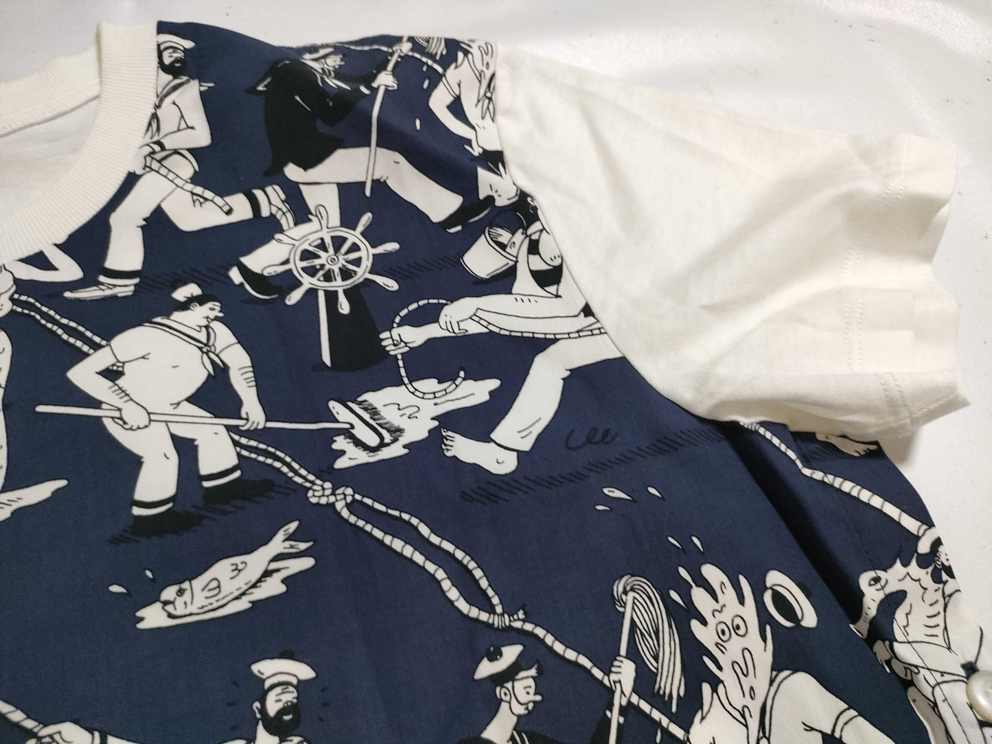 PRADA Prada Comic Print T-Shirt, Cut and Sewn, Size M