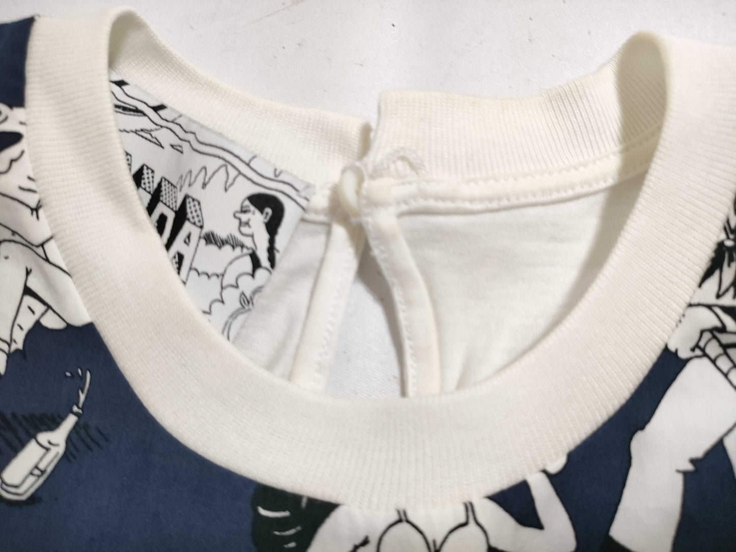 PRADA Prada Comic Print T-Shirt, Cut and Sewn, Size M
