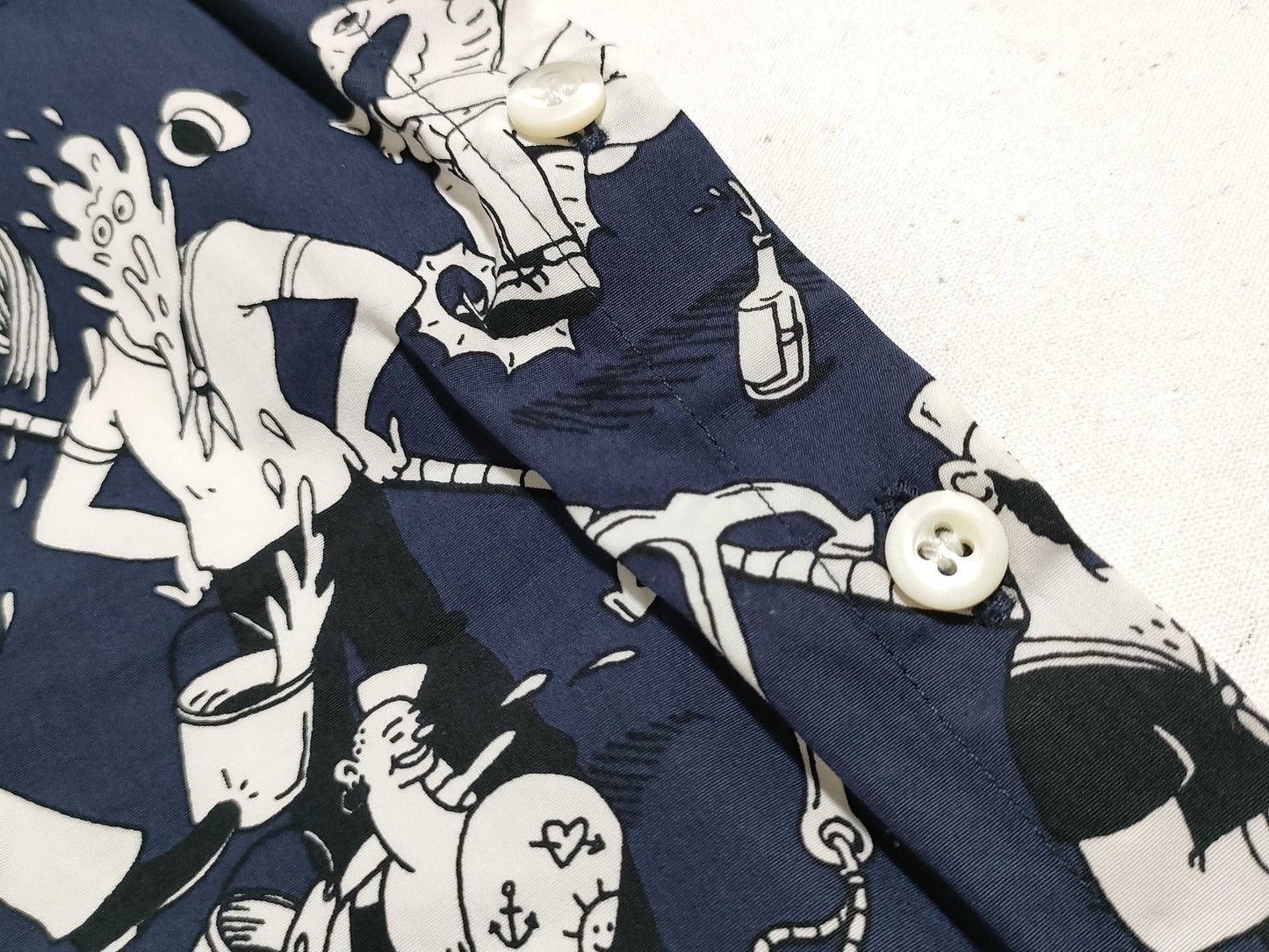 PRADA Prada Comic Print T-Shirt, Cut and Sewn, Size M