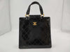 CHANEL Matelasse Patent Enamel Turnlock Handbag, Black, 4771404
