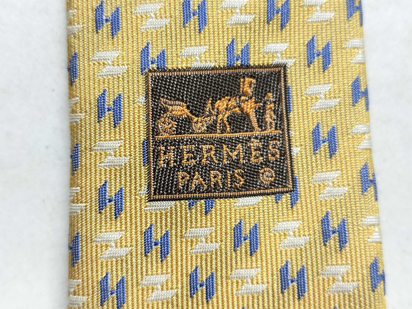 HERMES HERMES Tie H Pattern Tie