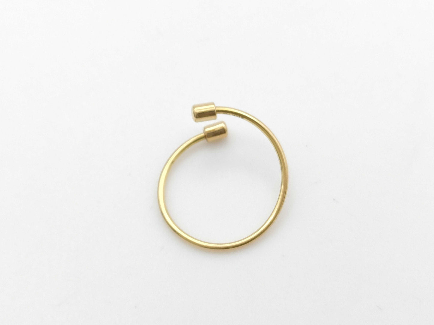 SHIHARA Twisted Round Earrings, Single Earring, Yellow Gold 750, 0.9g