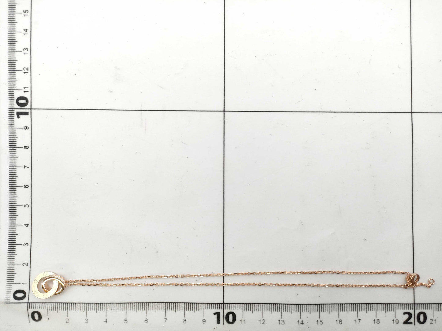 Cartier Love Circle Diamond Necklace in PG and Au750, 5.6g