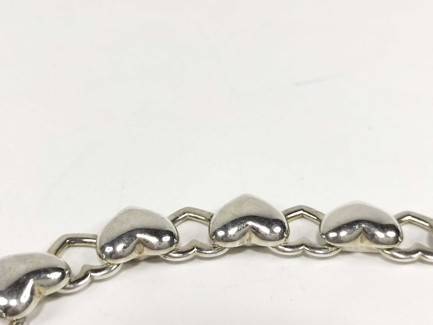 Tiffany & Co. Heart and Row Necklace, 925, 56.6g