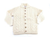 Inverallan A3 Cable Knit Sweater with Brown Tag, Cardigan