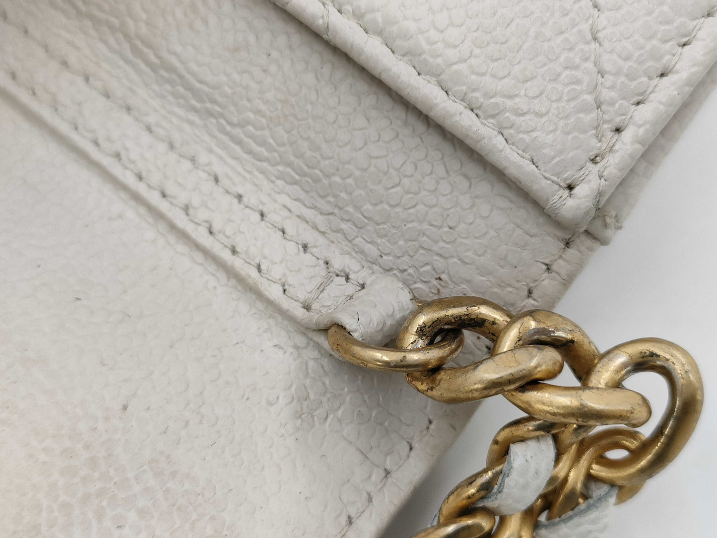 CHANEL Chain Shoulder Bag Mini White 31 Series Shoulder Bag