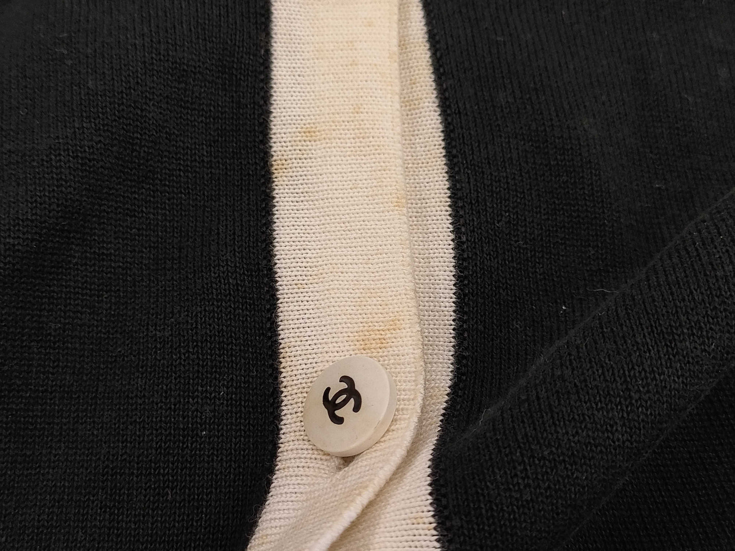 CHANEL Chanel Cardigan Two-tone Size 40 Tops