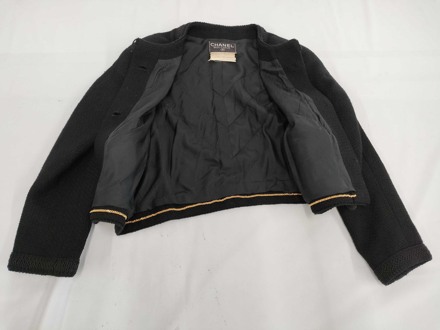 CHANEL 1991SS runway jacket set, black, size 40, other apparel