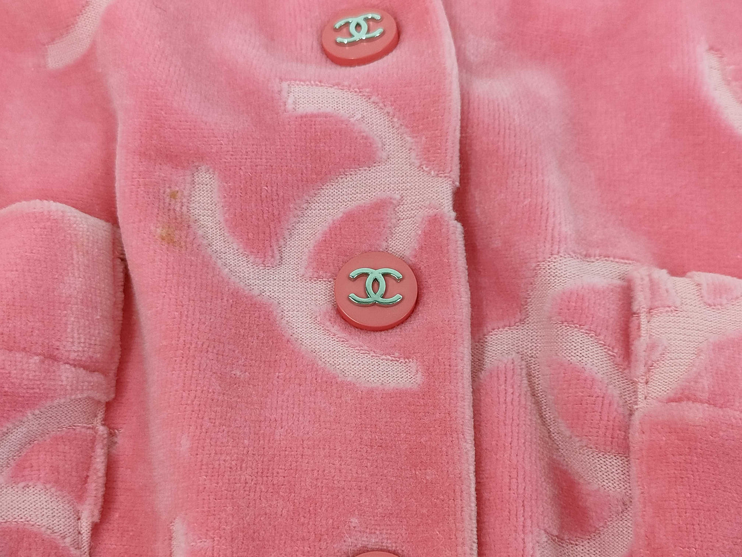 CHANEL Velvet Blouse Size 40 Jacket Tops