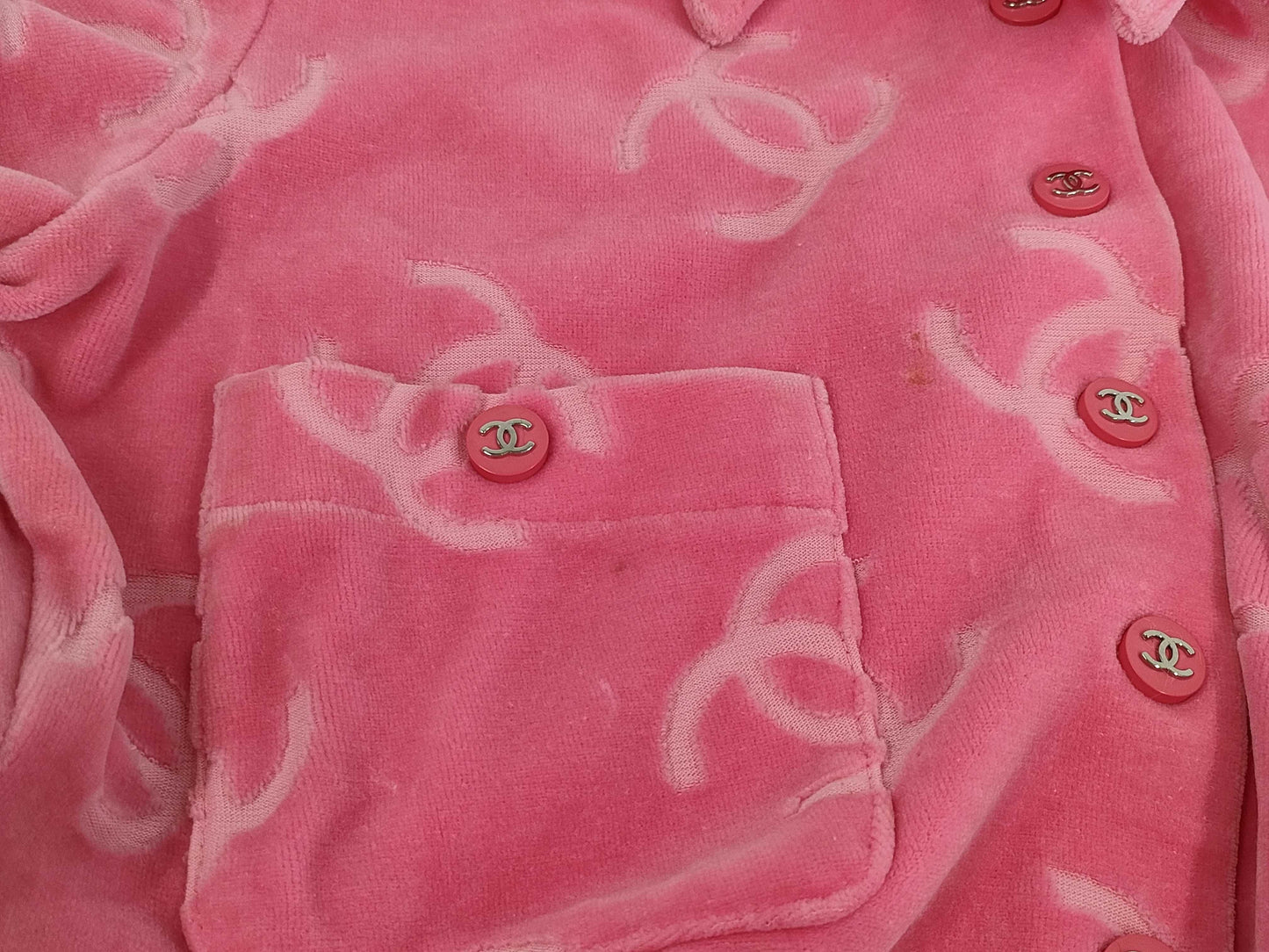 CHANEL Velvet Blouse Size 40 Jacket Tops