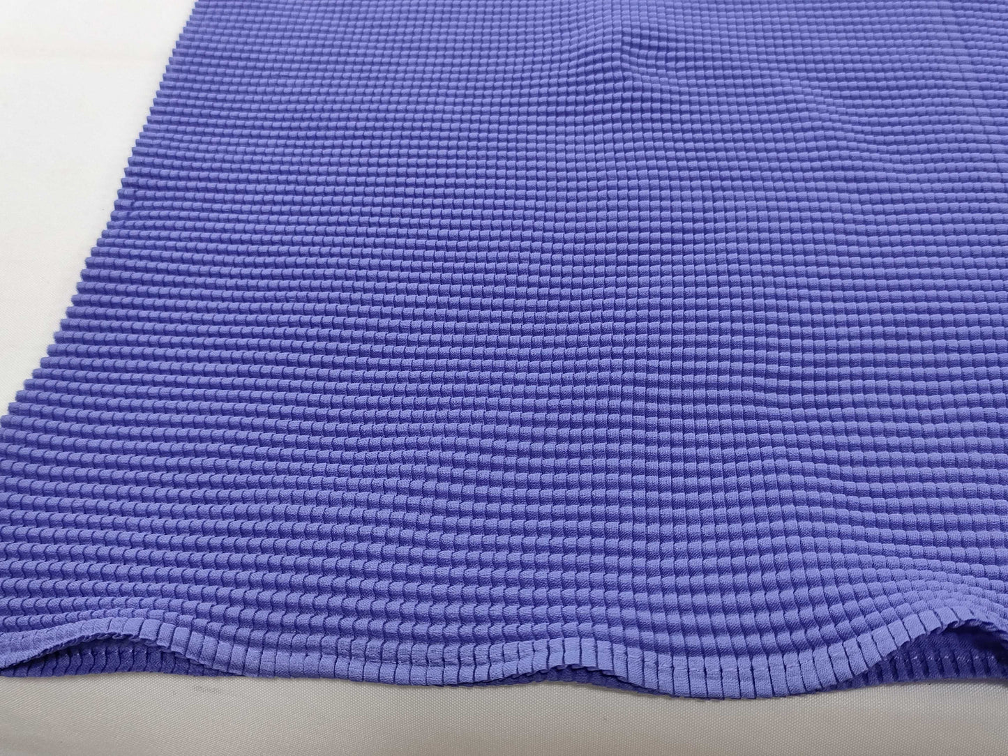 ISSEY MIYAKE Top, High Neck, Long Sleeve, Blue Top