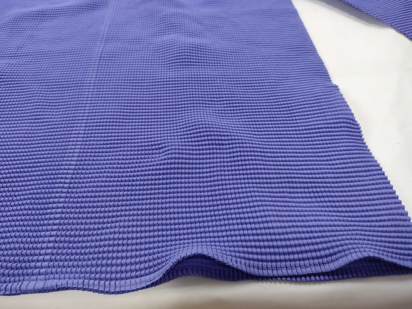 ISSEY MIYAKE Top, High Neck, Long Sleeve, Blue Top