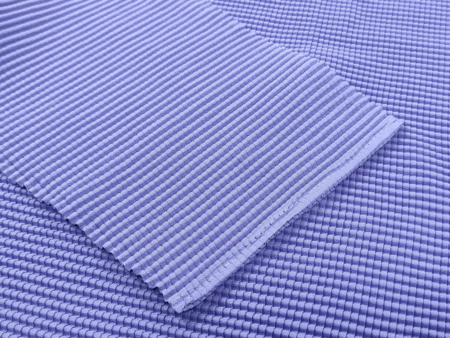 ISSEY MIYAKE Top, High Neck, Long Sleeve, Blue Top