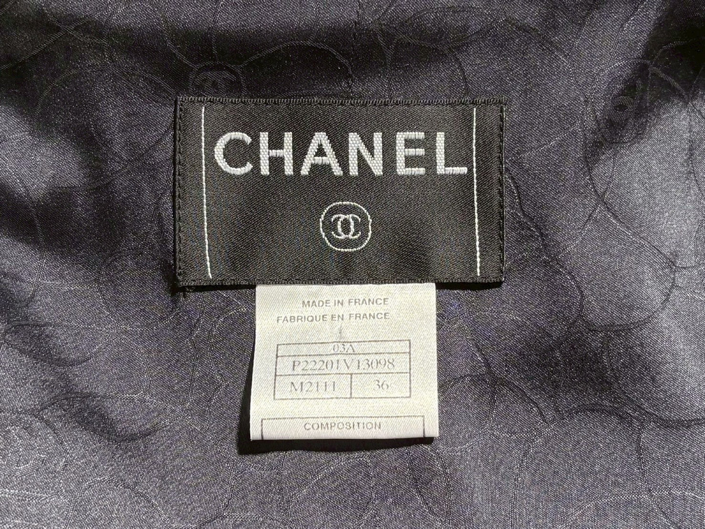 CHANEL Fancy Tweed Jacket 03A Size 36 Jacket