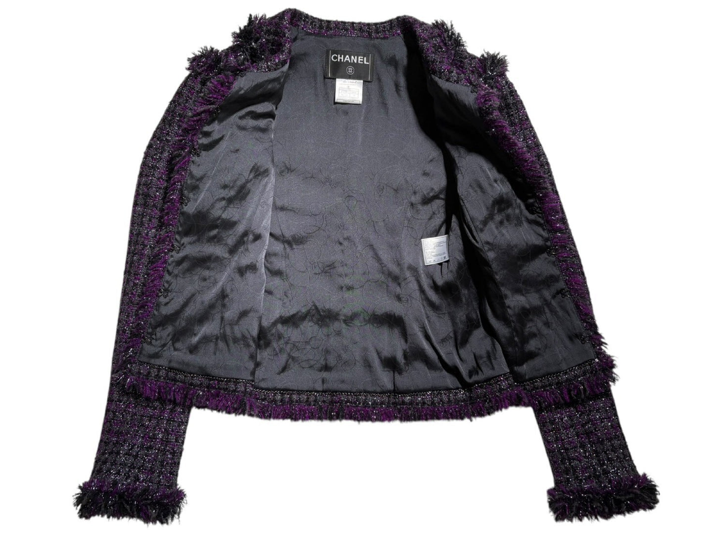CHANEL Fancy Tweed Jacket 03A Size 36 Jacket