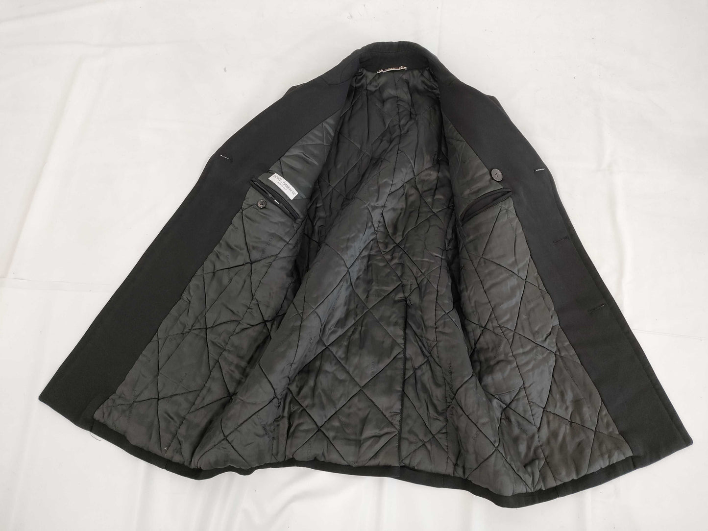 DOLCE & GABBANA P-coat, padded, double-breasted, size 48