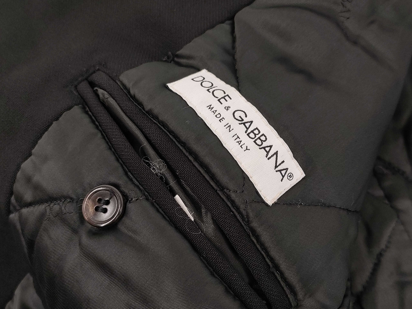 DOLCE & GABBANA P-coat, padded, double-breasted, size 48