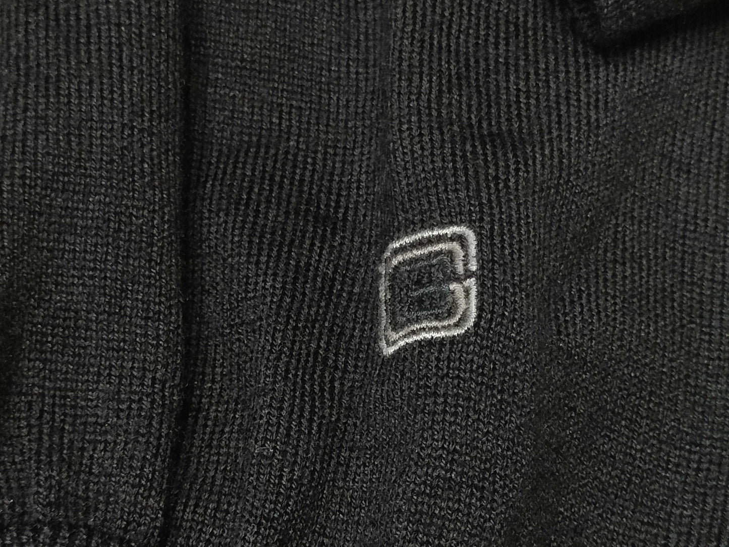 GUCCI Knit Sweater with Embroidered Logo, Size L, Tops