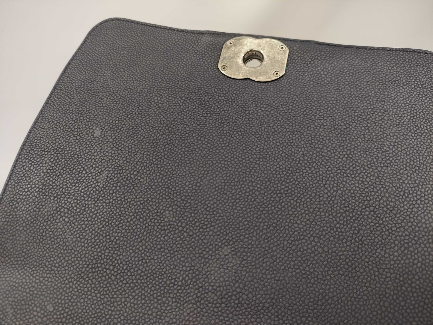 CHANEL Caviar Skin Shoulder Bag with Seal