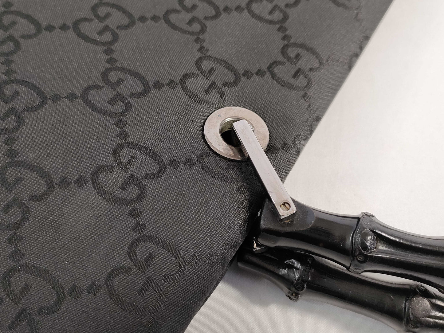GUCCI Bamboo Tote Bag Black