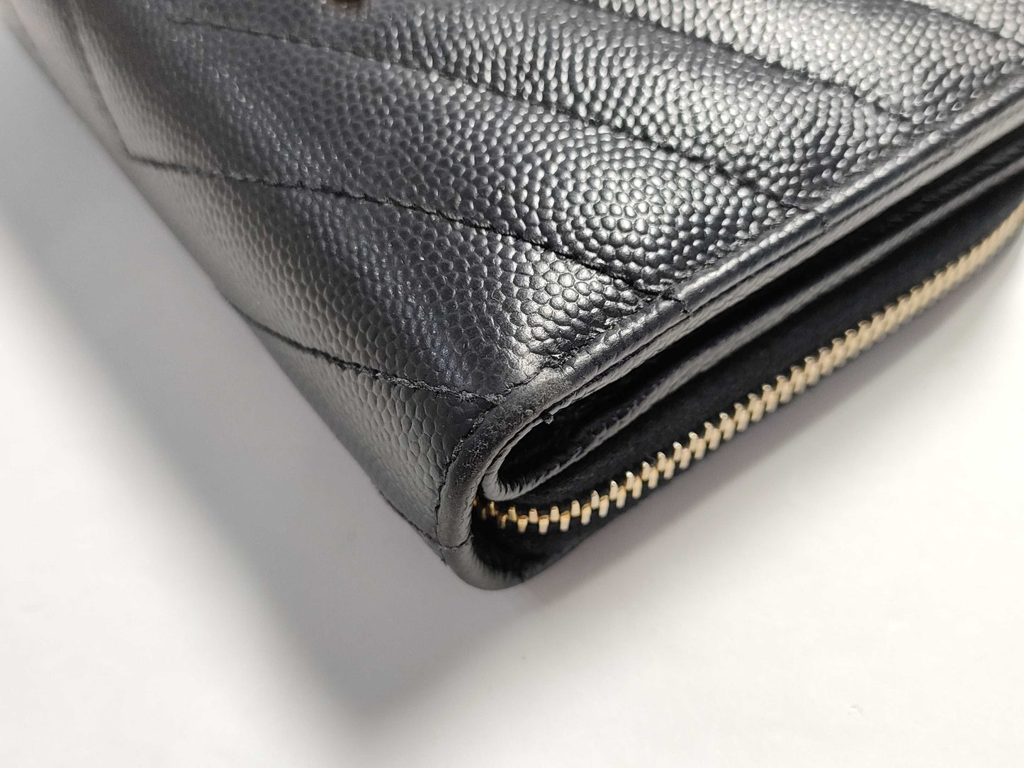 SAINT LAURENT Black Wallet with Box