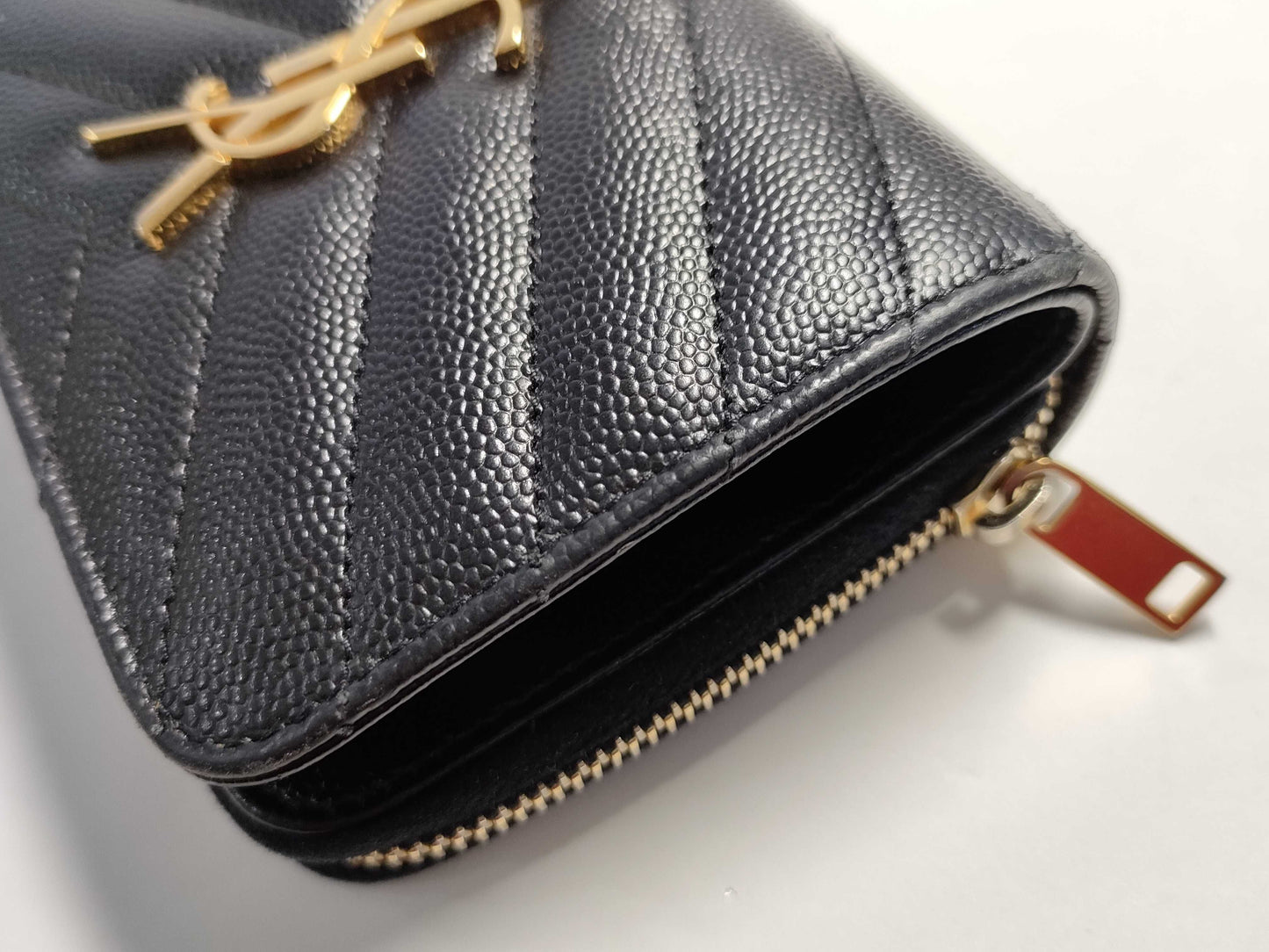 SAINT LAURENT Black Wallet with Box