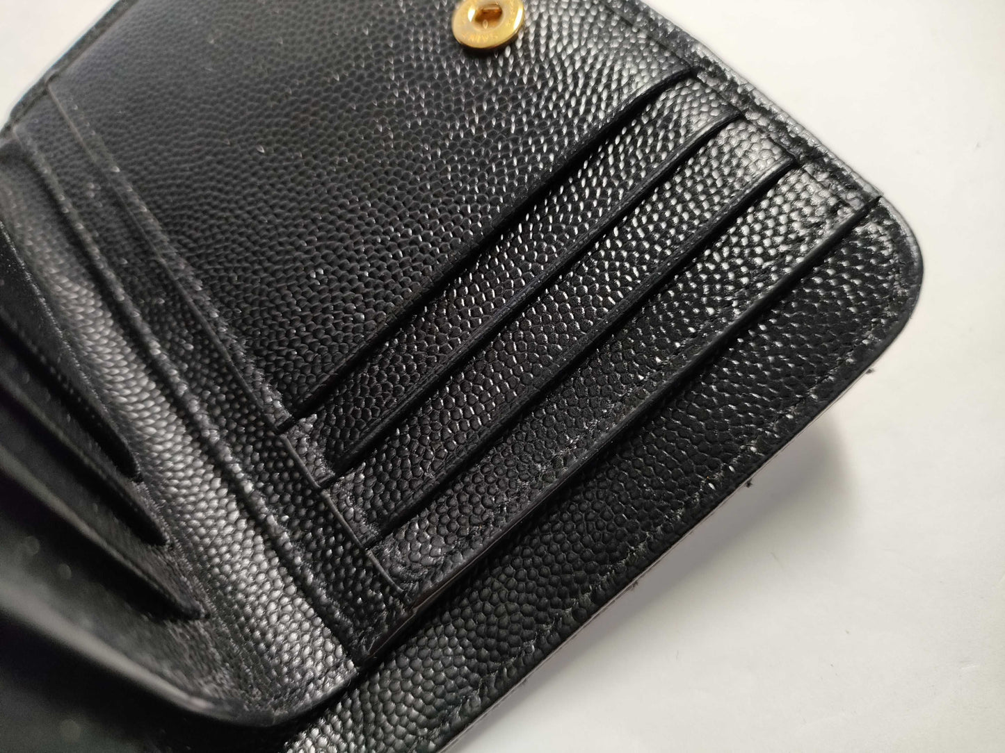 SAINT LAURENT Black Wallet with Box