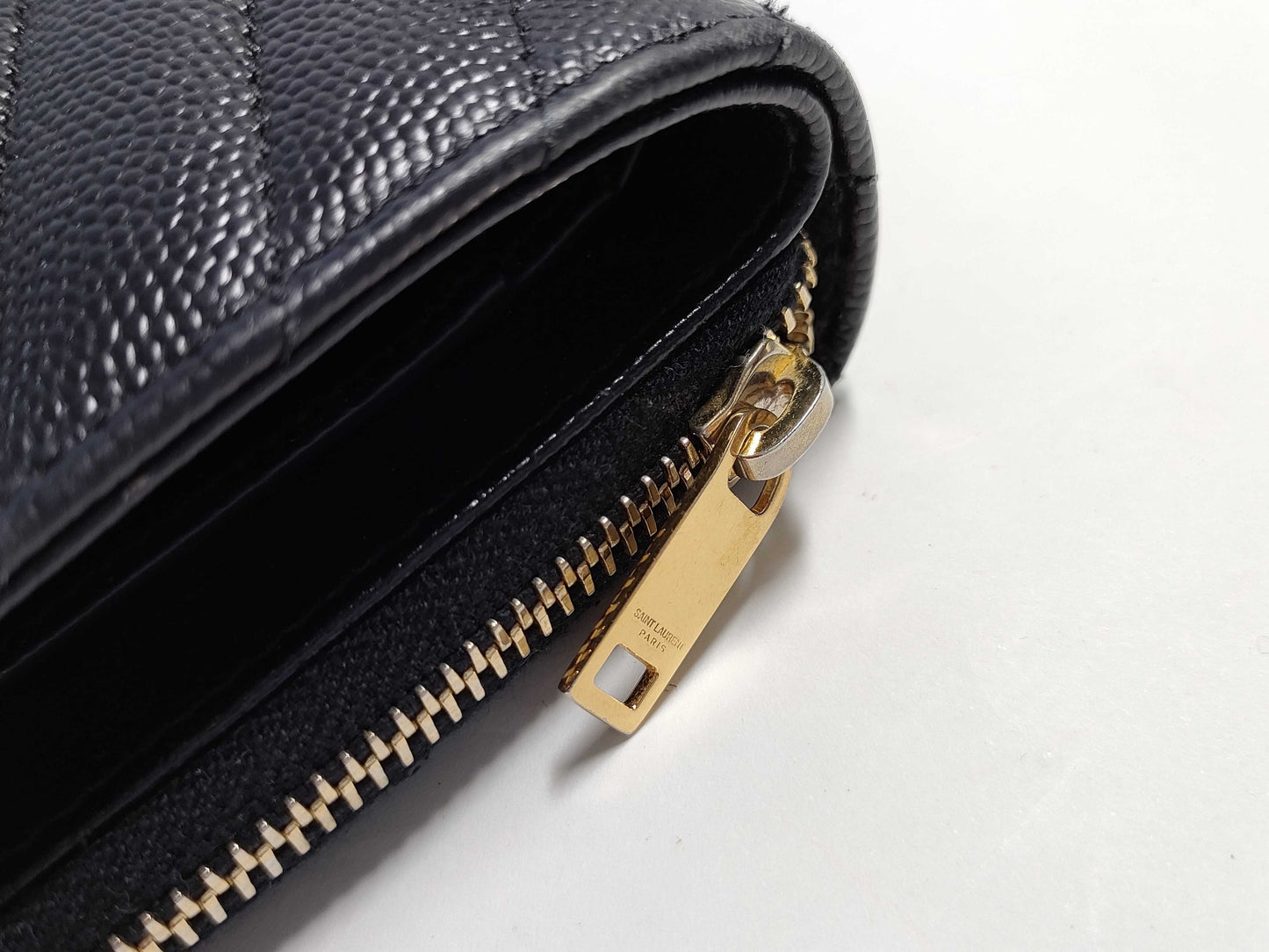 SAINT LAURENT Black Wallet with Box